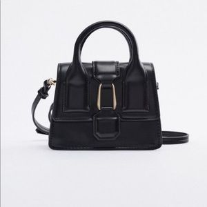 Zara mini city bag, black